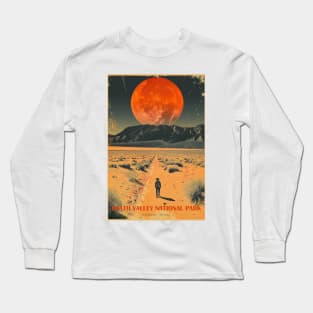 Death Valley National Park Vintage Travel  Poster Long Sleeve T-Shirt